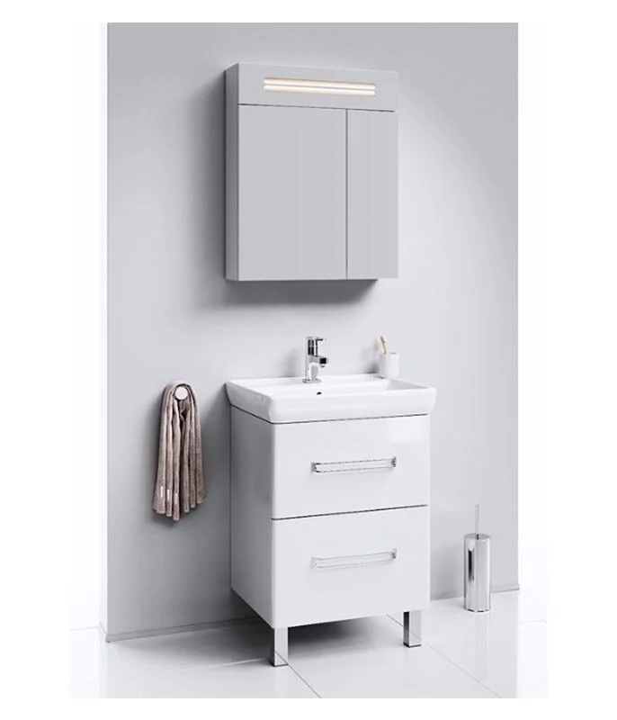 Тумба напольная Aqwella Нео 60 под умывальник белая
