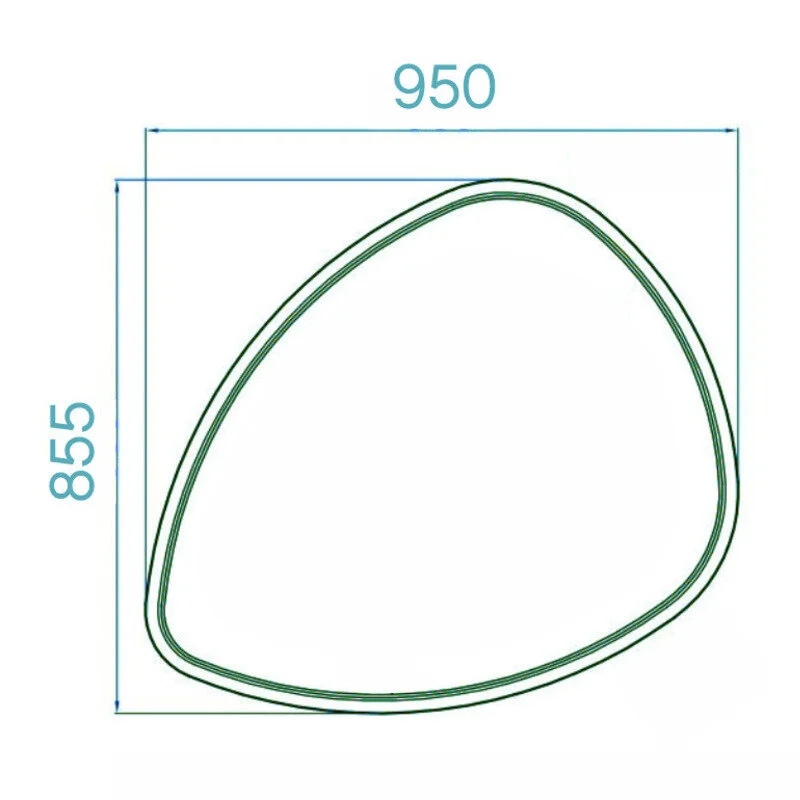 Зеркало Aqwella Stone с подсветкой
