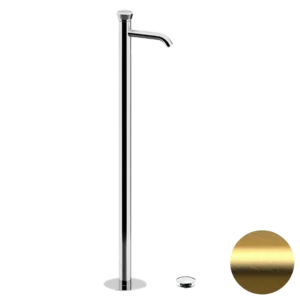Смеситель для раковины Remer Element ET18BG, золото брашированное