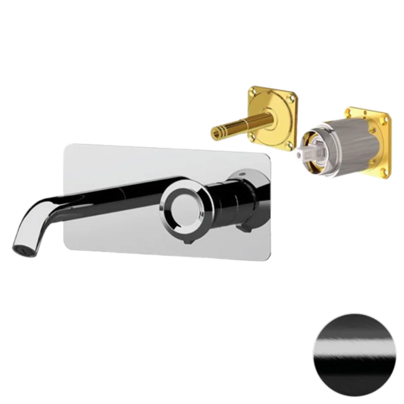 Смеситель для раковины Remer Element ET15KBCFP, черный брашированный хром