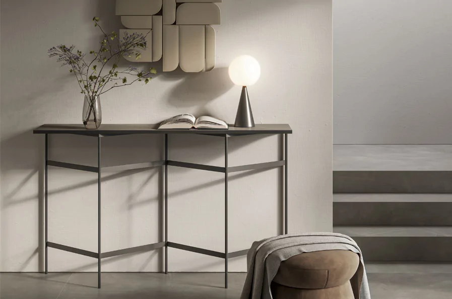 Книжный стеллаж со столешницей из керамогранита Italon Home TRINITY 150х30