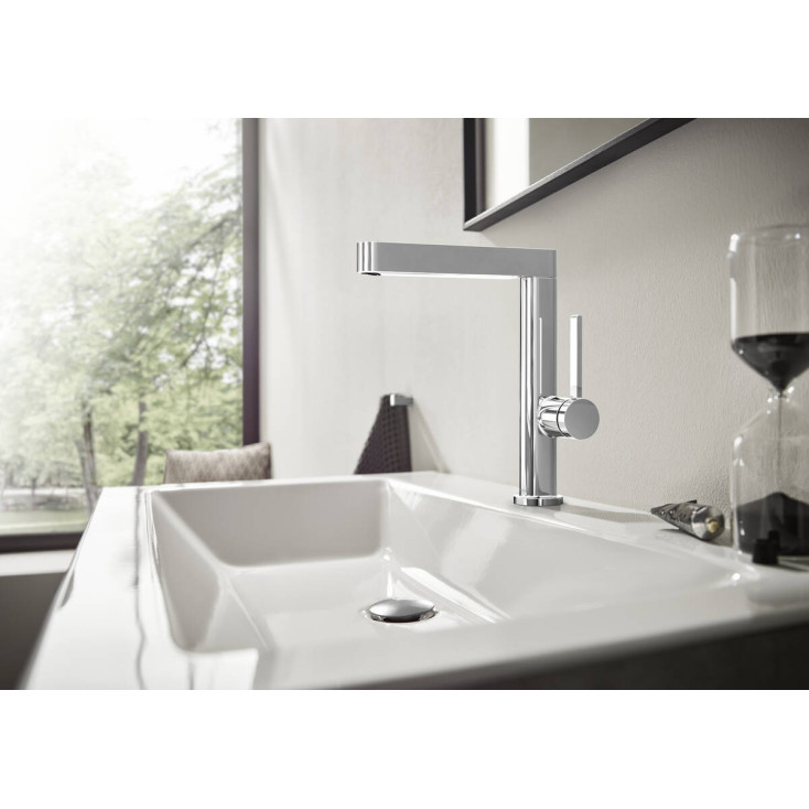 Смеситель с поворотным изливом Hansgrohe Finoris 230, Push-Open, хром, 76060000