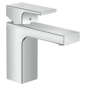 Смеситель для раковины Hansgrohe Vernis Shape 100, с донным клапаном, хром, 71561000