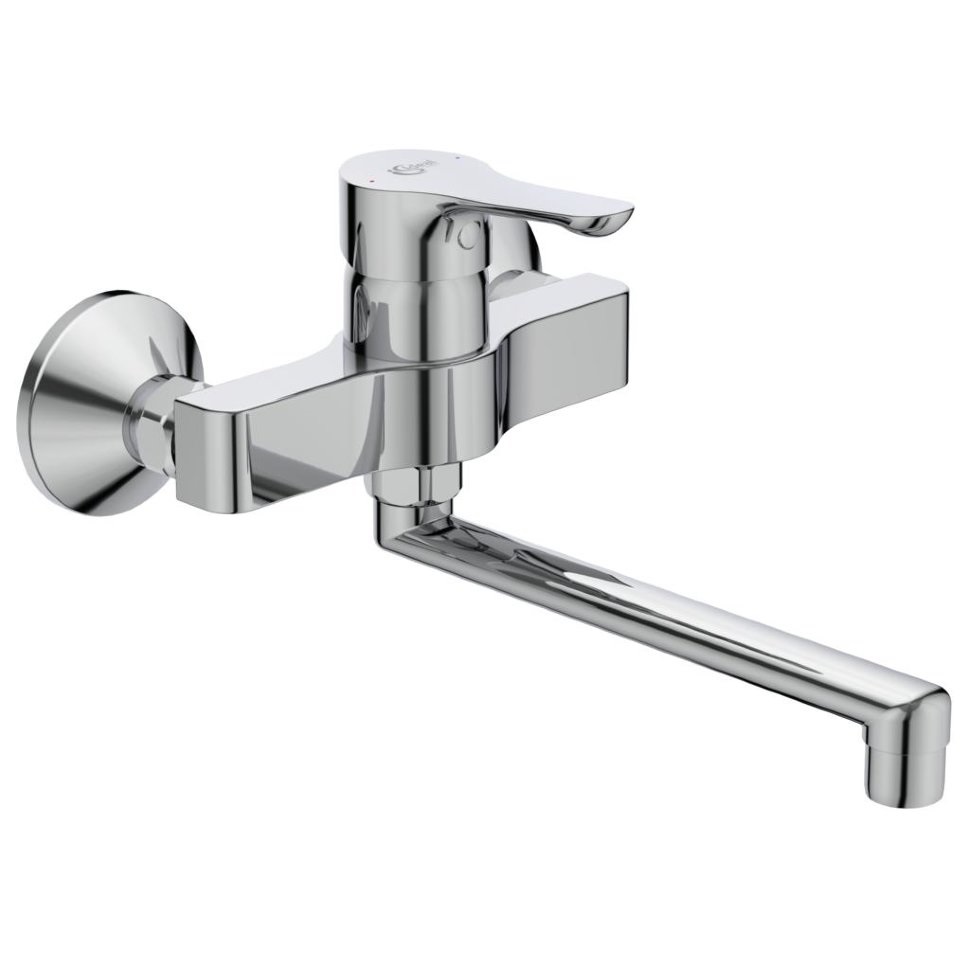 Смеситель Ideal Standard Alpha настенный для кухонной мойки, хром, BC661AA, цвет хром