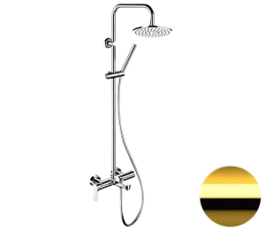 Душевая система с изливом Remer Class Line L34X7MMM20DO, золото глянцевое