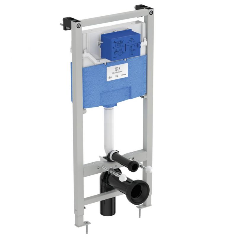 Инсталляция с унитазом Ideal Standard i.life B с технологией RimLS+, сиденье Soft-close