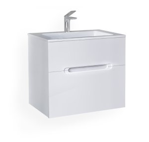 Тумба под умывальник Jorno Modul 65 подвесной белая