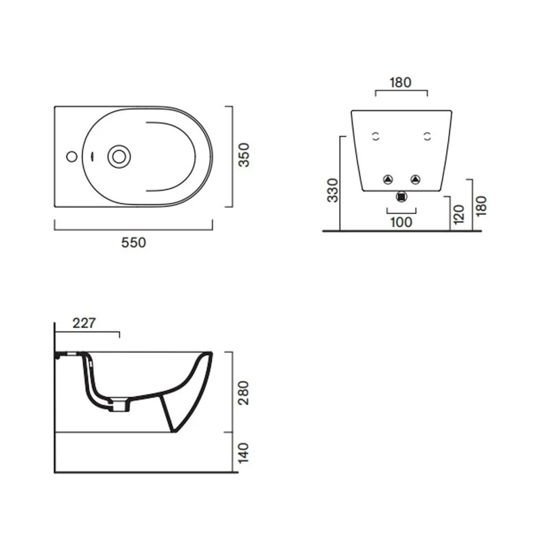 Унитаз подвесной торнадо Catalano Sfera 55x35, tortora матовый, арт.511550032