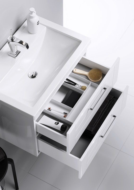 Тумба подвесной Aqwella Манчестер 60 под умывальник белая