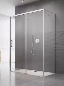 Душевая дверь Radaway Idea KDJ+S 120 х 200.5 см с неподвижной частью, стекло прозрачное, профиль хром, правая, 10116120-01-01R