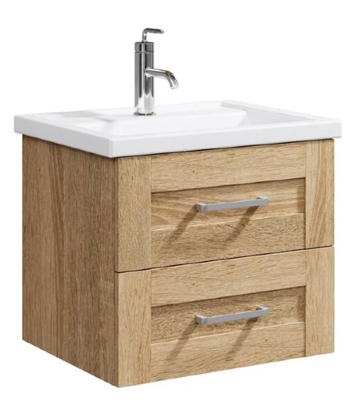 Тумба подвесной Aqwella Фостер 60 под умывальник дуб сонома