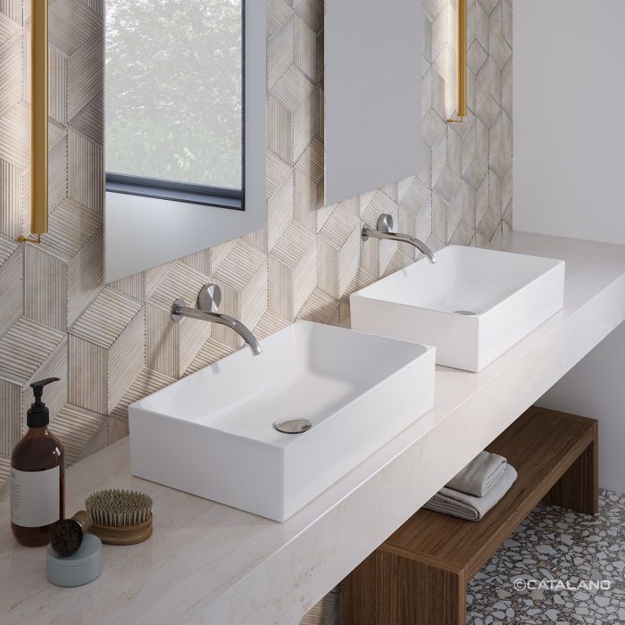Раковина Catalano Premium 60х35, арт.0222600001, без отв. под смеситель, белый глянцевый