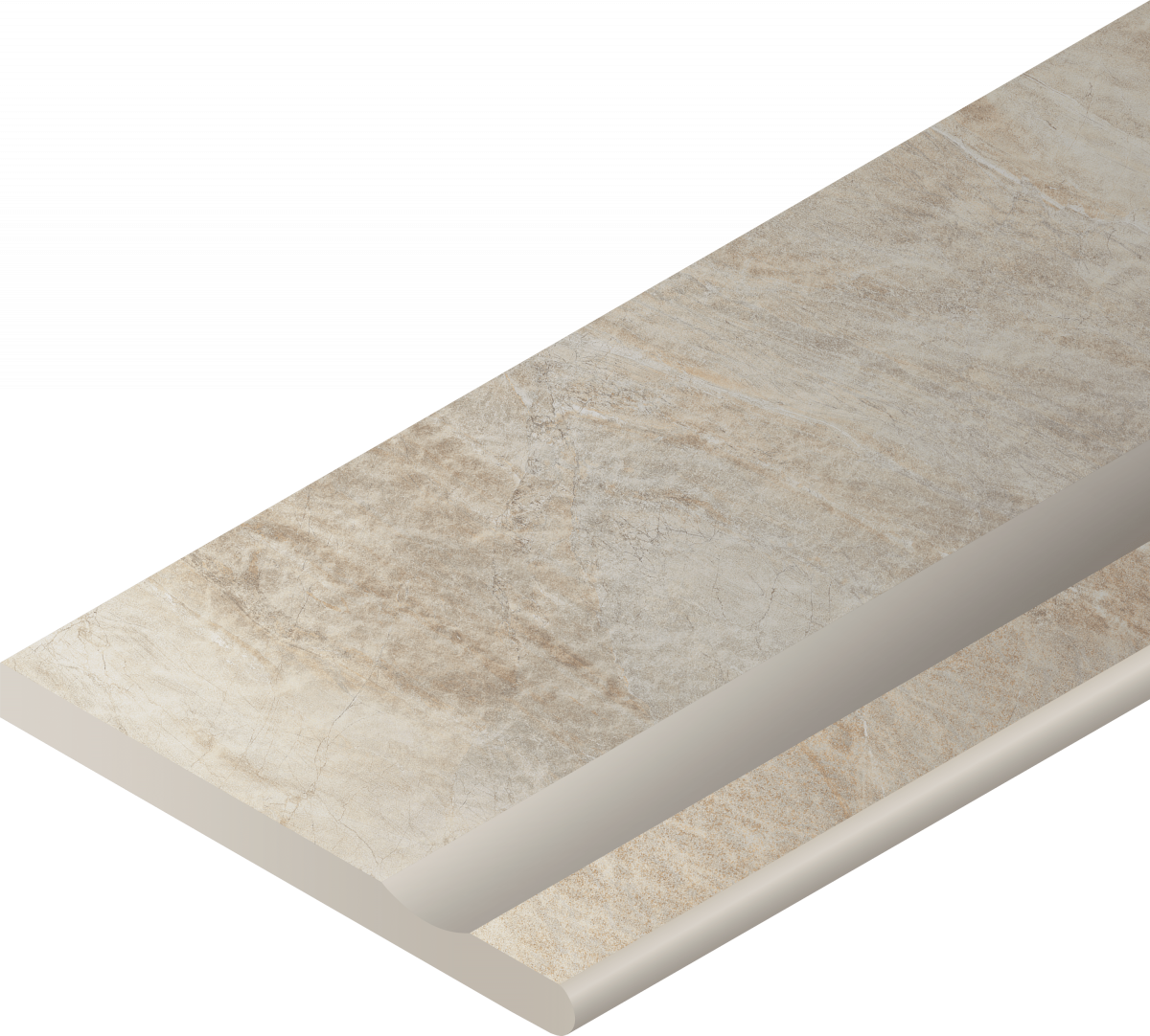 Бортик Italon MAGNETIQUE WHITE BOR.30X60 SVASATO ROUND DX / УАЙТ 30X60 С ВЫЕМКОЙ ЗАКРУГ.ПР