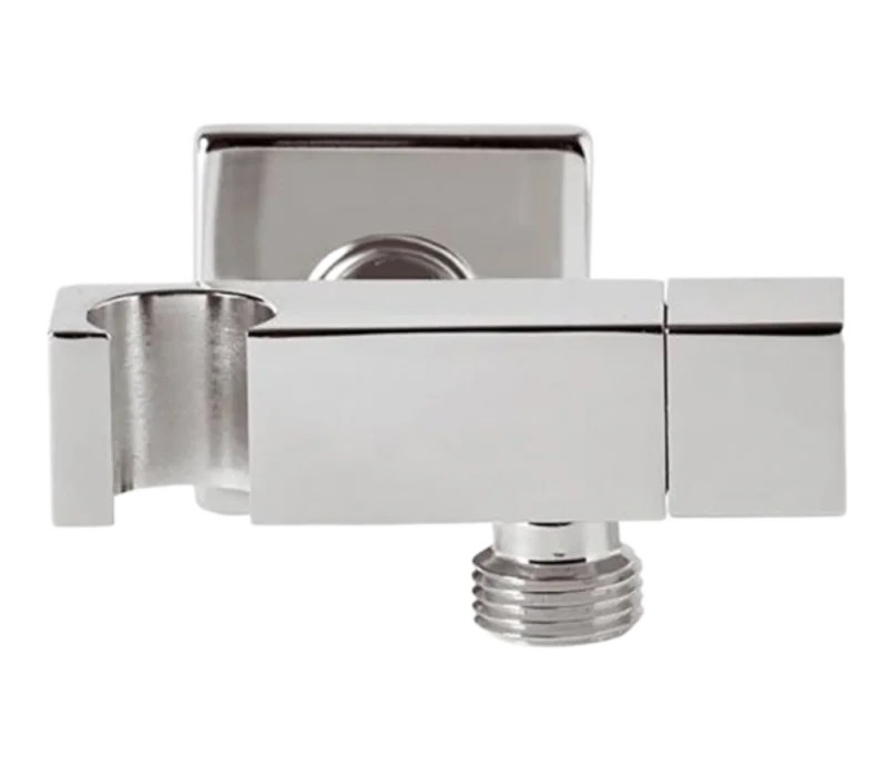 Держатель ручного душа с подключением шланга и запорным вентелем Remer 336S, хром