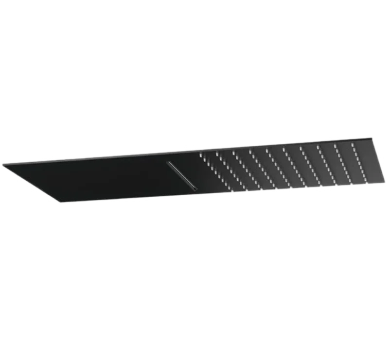 Верхний душ настенный 50x25 см Remer 350UFCANOX, черный матовый
