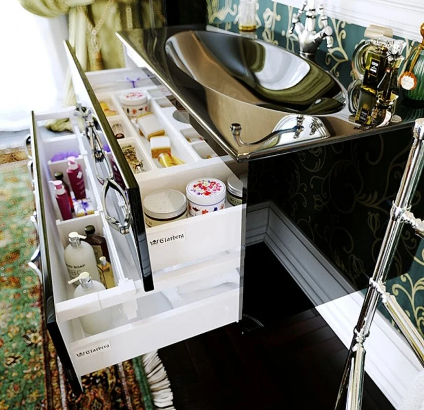 Тумба под умывальник Aqwella Clarberg Due amanti 100 DUE0110BLK черный