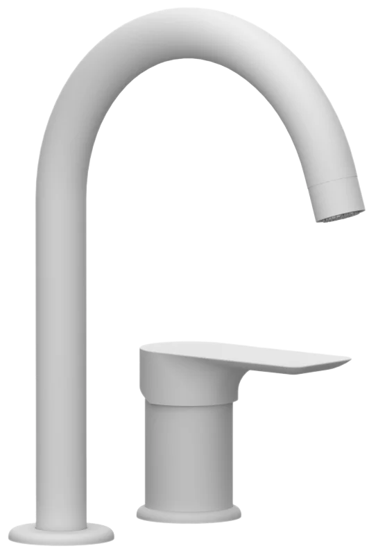 Смеситель для раковины Remer Infinity I57BO, белый матовый