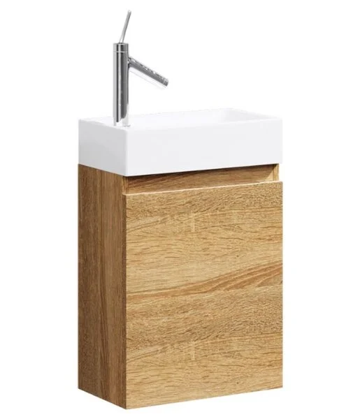 Тумба подвесной Aqwella Леон-МР 40 под умывальник дуб сонома