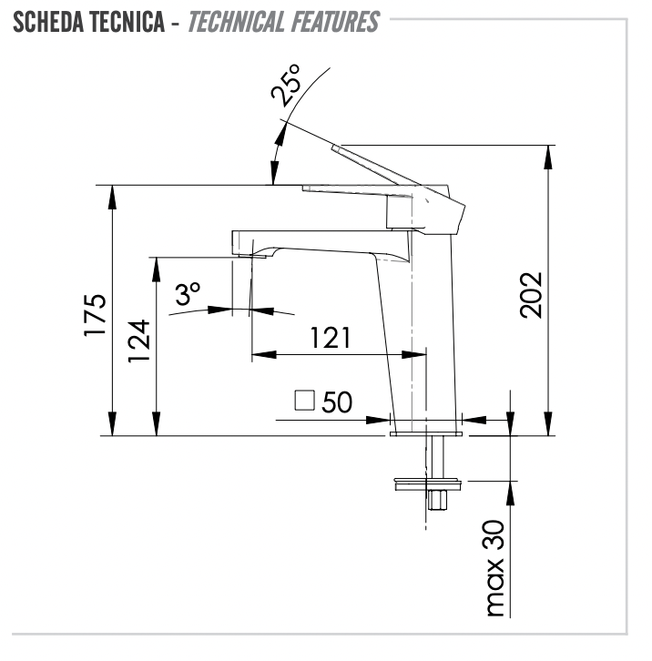 Смеситель для раковины Remer Dream D12. хром