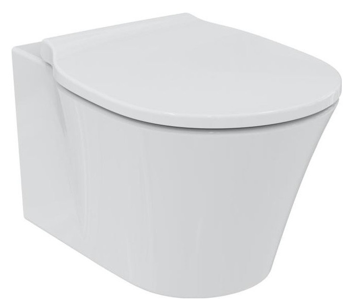 Подвесной безободковый унитаз Ideal Standard Connect Air Rimless белый, сиденье микролифт, K819501