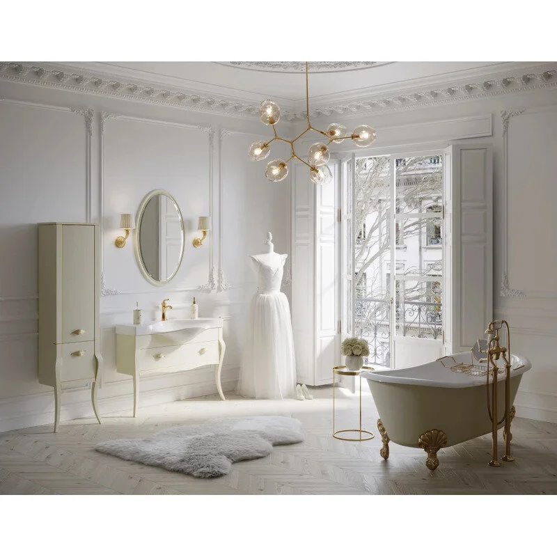 Зеркало Aqwella Clarberg Borgia 65 BOR0210BG слоновая кость