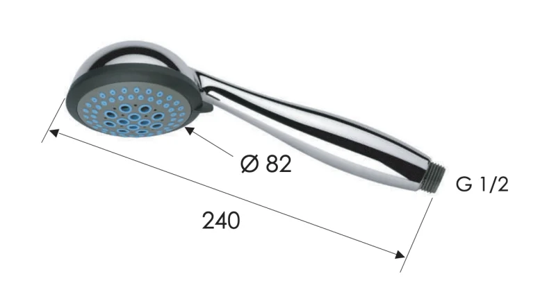 Ручной душ Remer 315FOX, хром