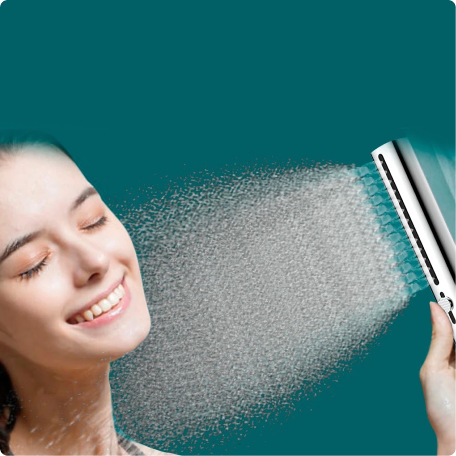 AQM8505CR Ручной душ микрофон 225 мм, 4 режима, слайдер, материал - сталь, цвет хром