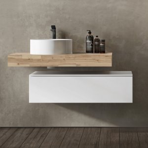 Модульная тумба Jorno Modulare 80 подвесной белая