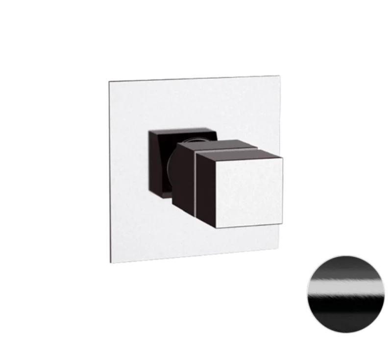 Смеситель термостатический для душа Remer Q-Elegance QT30CFP, черный брашированный хром