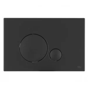 Кнопка смыва механическая OLI Globe 152952 черная soft-touch