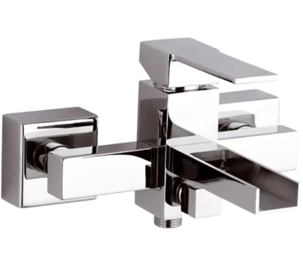 Смеситель для ванны Remer Qubika Cascata QC05, хром