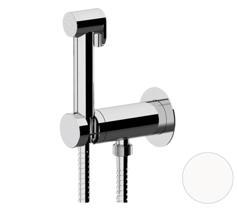 Гигиенический душ со смесителем Remer X Style X61PWBO, белый матовый