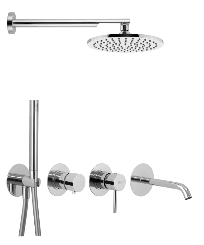 Душевая система Remer X Style X96D3SET, хром