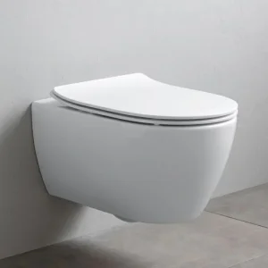 Унитаз подвесной Scarabeo Glam Twist 36x50,5 безободковый белый, арт.5201TW