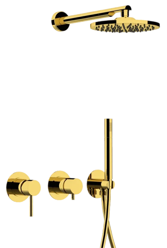 Душевая система Remer X Style X96S02ODO, золото глянцевое