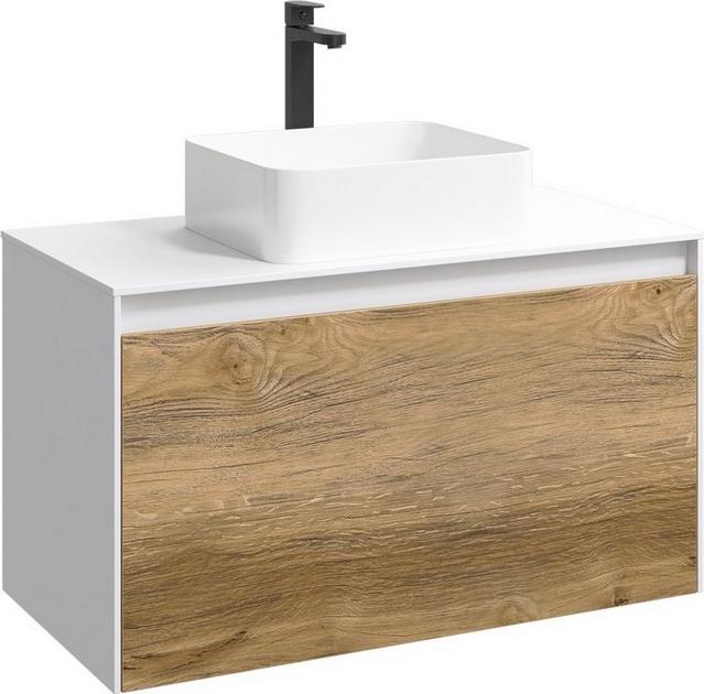 Фасад тумбы под умывальник Aqwella 5 stars Mobi MOB0708DB 80 дуб балтийский