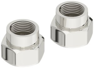 Комплект фитингов Стилье прямой (G 1" НГ х G 1/2" ВР) / 2 шт.