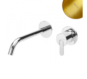 Внешняя часть смесителя для раковины скрытого монтажа Bruma Leaf (излив 200 мм)