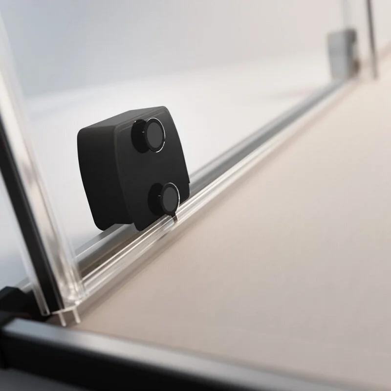 Душевая дверь Radaway Furo KDJ Black, 72,2 x 200 см, стекло прозрачное, профиль черный, левая, 10104722-54-01L