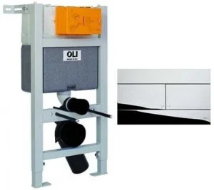 Инсталляция для унитаза OLI Expert 82 + клавиша смыва Slim хром 659044