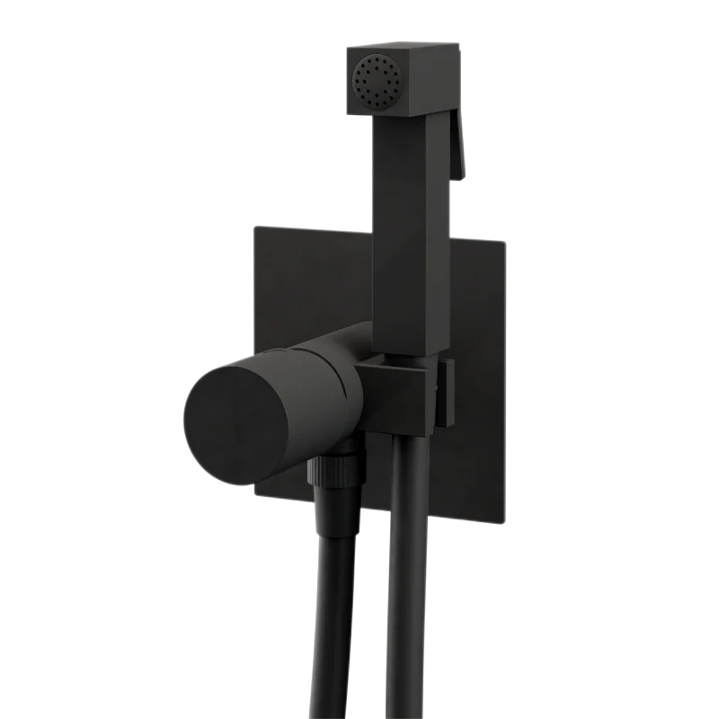 Гигиенический душ со смесителем Remer Edge EG565NO, черный матовый