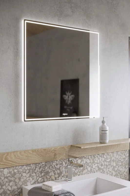 Подвесная тумба Aqwella Cube 70см под умывальник белая матовая CUB0107W матовый