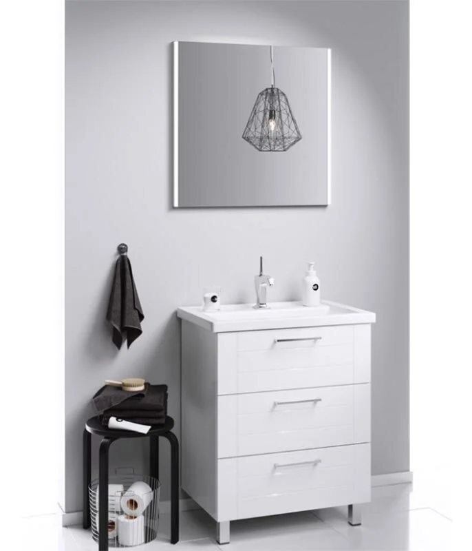 Тумба напольная Aqwella Манчестер 70 под умывальник белая