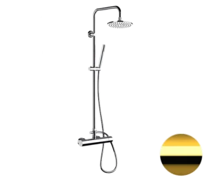 Душевая система Remer Minimal N37RX7MMM20DO, золото глянцевое