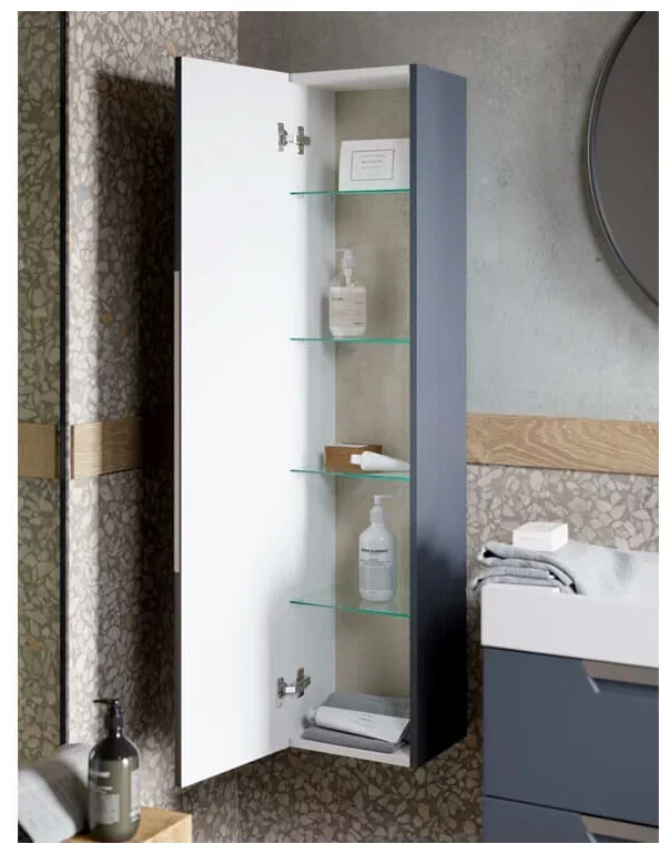 Пенал 30 см Aqwella Cube черный CUB0503GR