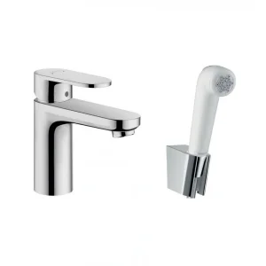 Смеситель для умывальника Hansgrohe Vernis Blend 100 в комплекте с гигиенической лейкой 71215000 хром
