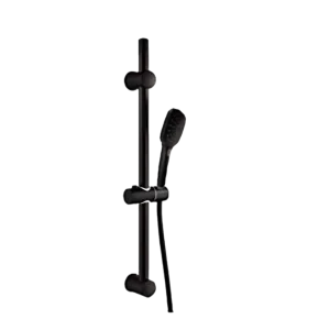 Душевая стойка с ручным душем и шлангом Remer 317ID8CPNO, черный матовый