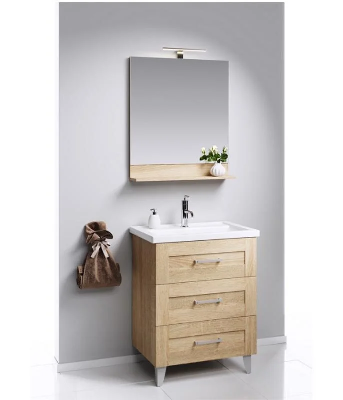 Тумба напольная Aqwella Фостер 70 под умывальник дуб сонома