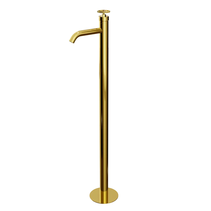 Смеситель для раковины Remer Chrono CH18DO, золото глянцевое