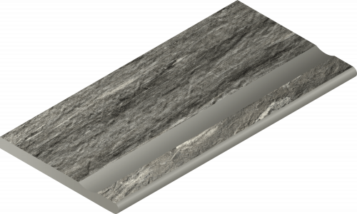 Бортик Italon SKYFALL GRIGIO BOR.30X60 SVASATO ROUND / ГРИДЖИО 30X60 С ВЫЕМКОЙ ЗАКРУГ